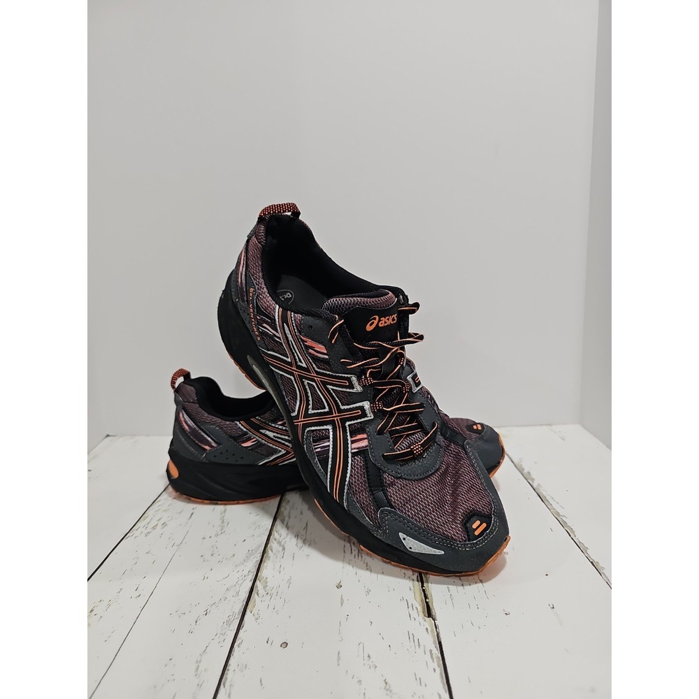 ASICS GEL Venture 5 Orange Grey mens Running Shoes Low Top Sneakers Size 13 US